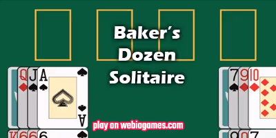 play Baker's Dozen Solitaire on web