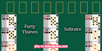 play FORTY-THIEVES SOLITAIRE on web