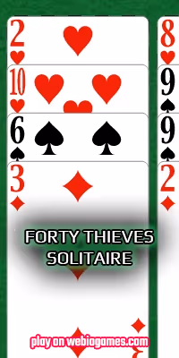 play Forty Thieves Solitaire GreenFelt on web